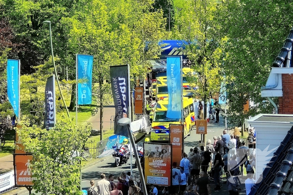 Deelnemer zakt net voor finish in elkaar