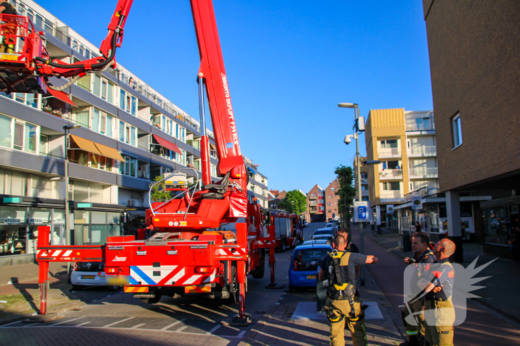 Duif gered van balkon