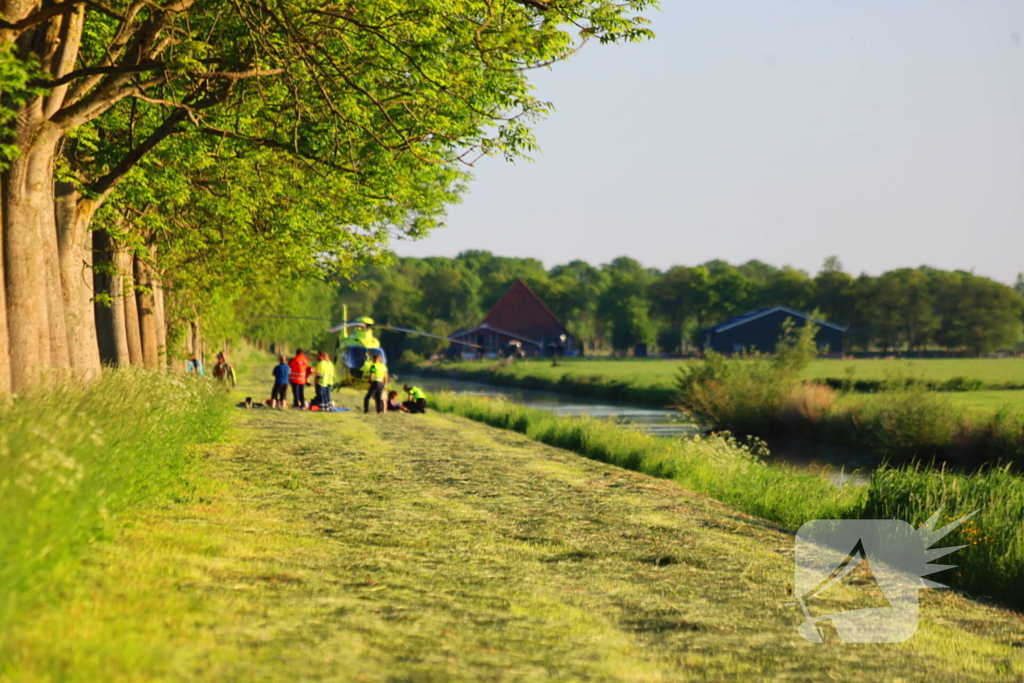 Ernstig ongeval tussen twee auto's op snelweg