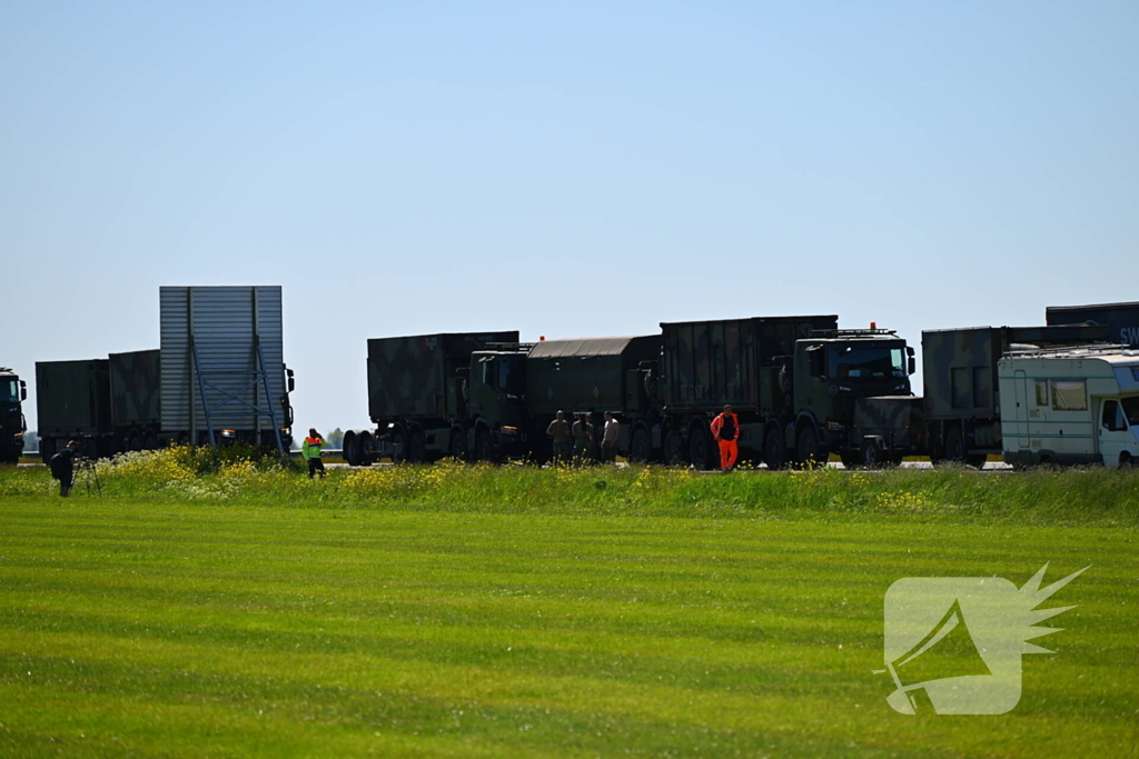 Ongelukkige situatie bij militaire colonne