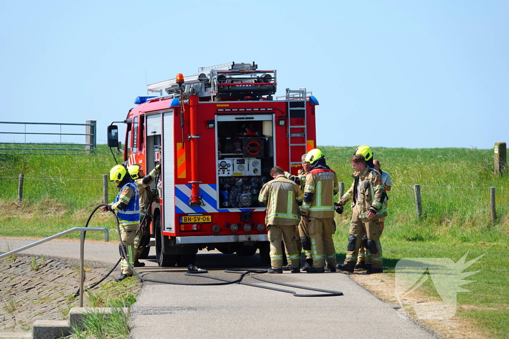Felle bermbrand snel onder controle