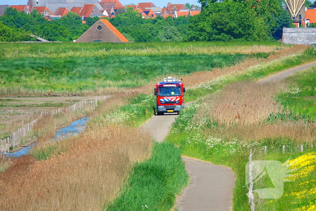 Felle bermbrand snel onder controle