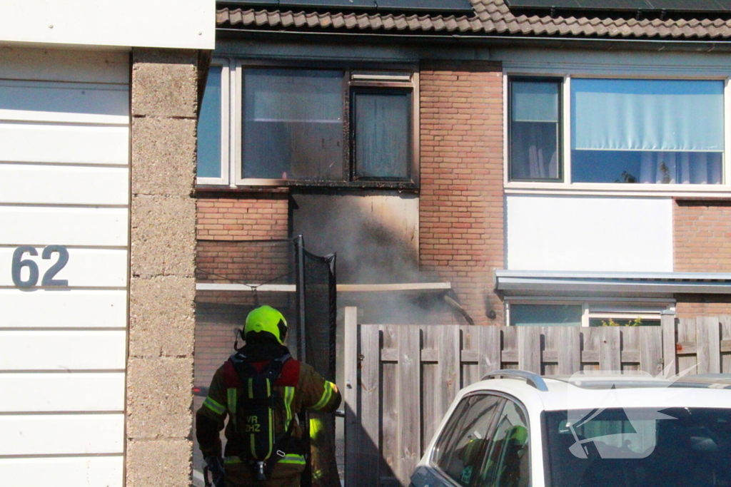 Veel rookontwikkeling bij woningbrand
