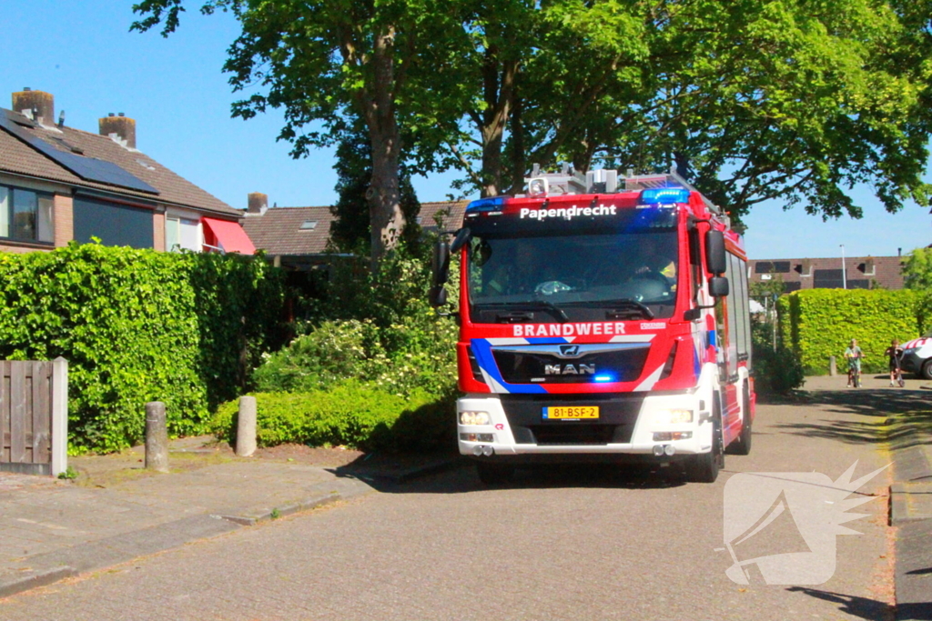 Veel rookontwikkeling bij woningbrand
