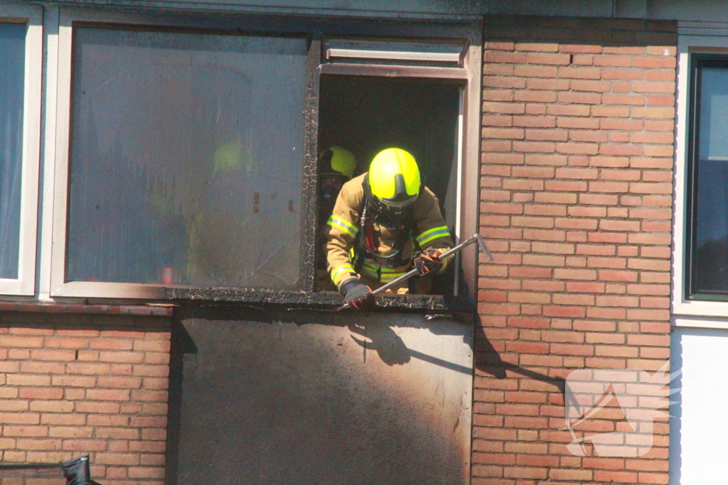 Veel rookontwikkeling bij woningbrand