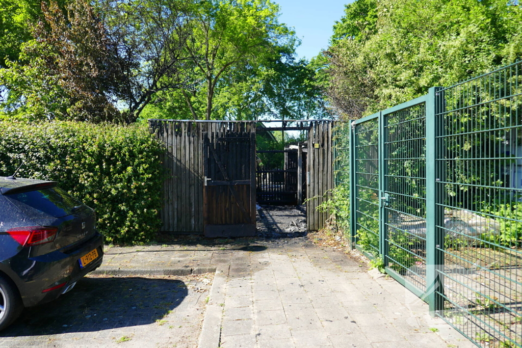 Berging van instelling in brand