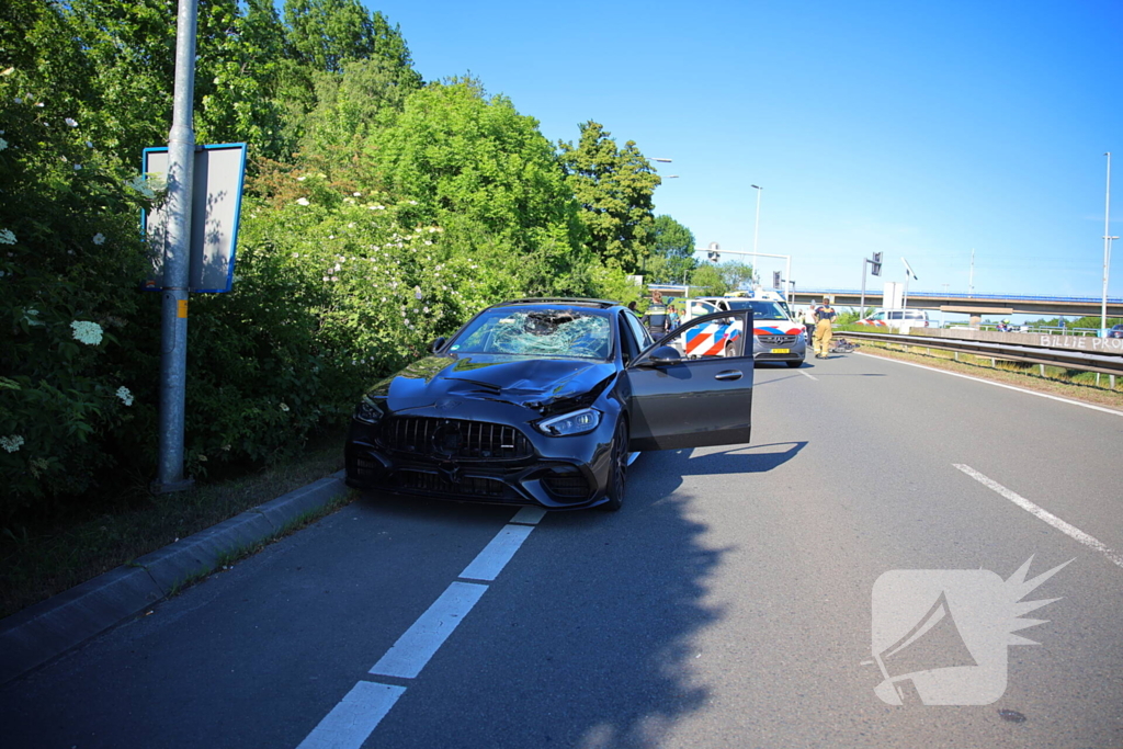 Fietser geschept en overleden
