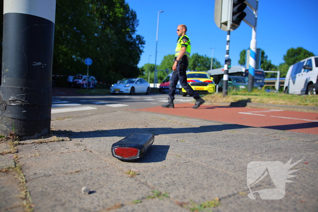 Fietser geschept en overleden