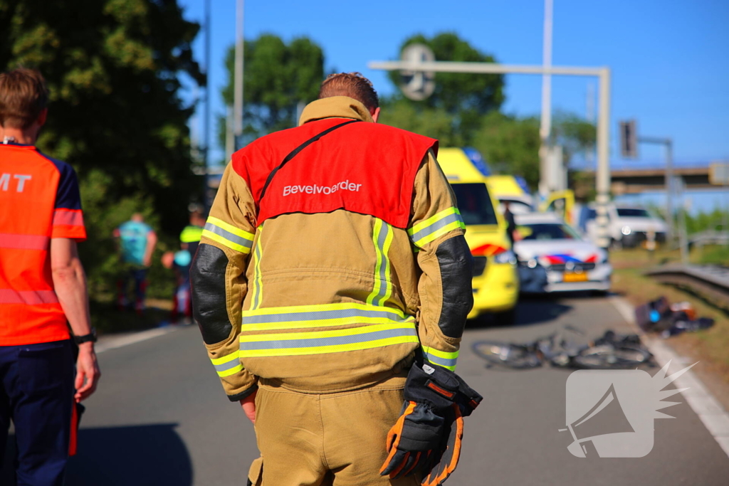 Fietser geschept en overleden