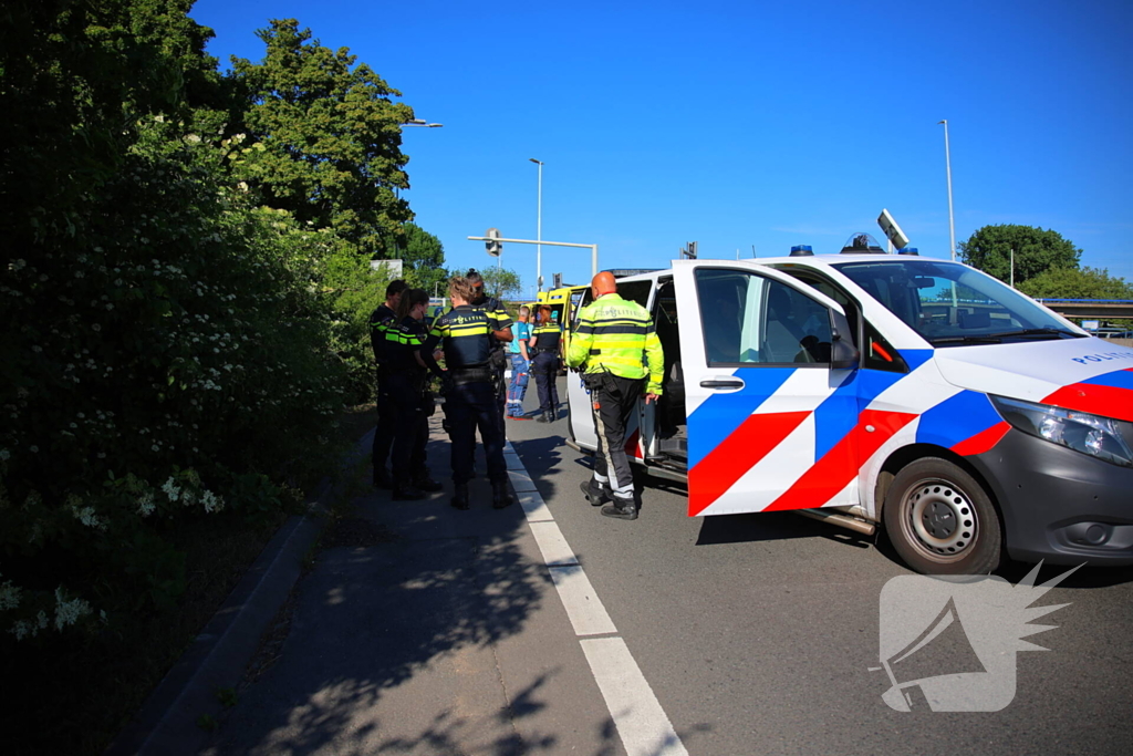 Fietser geschept en overleden