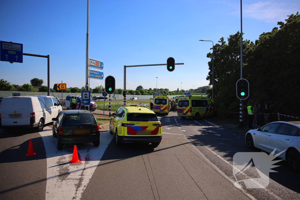 Fietser geschept en overleden