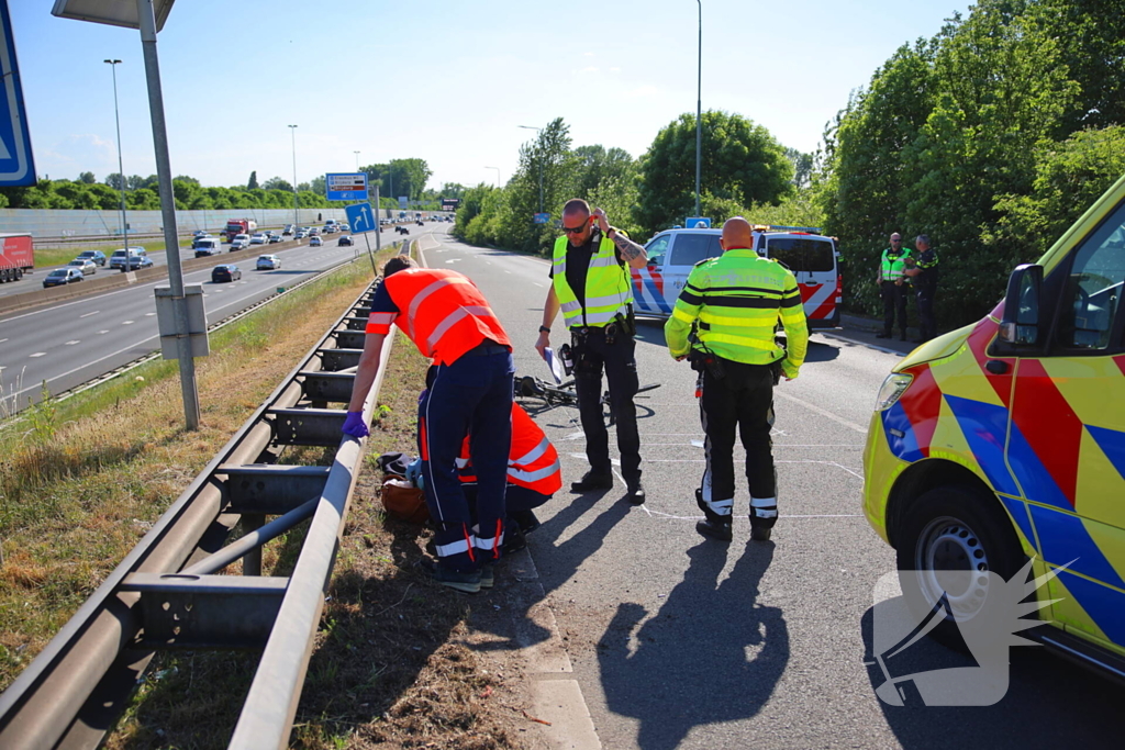 Fietser geschept en overleden