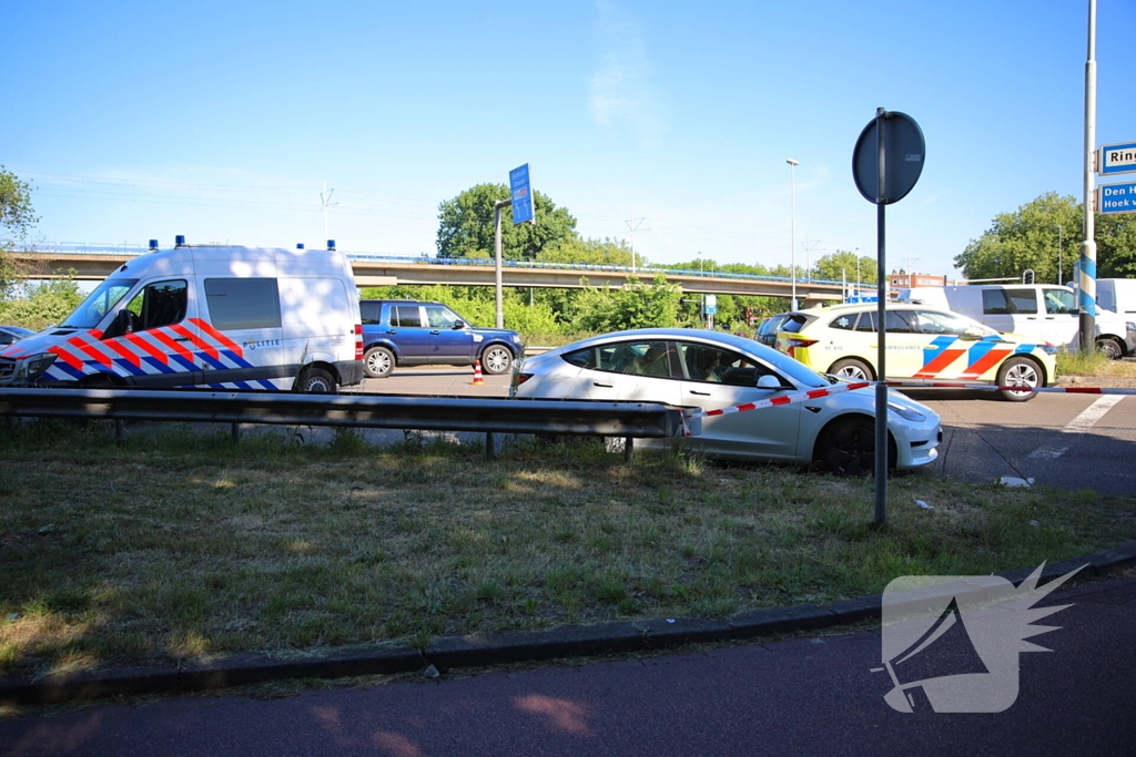 Fietser geschept en overleden