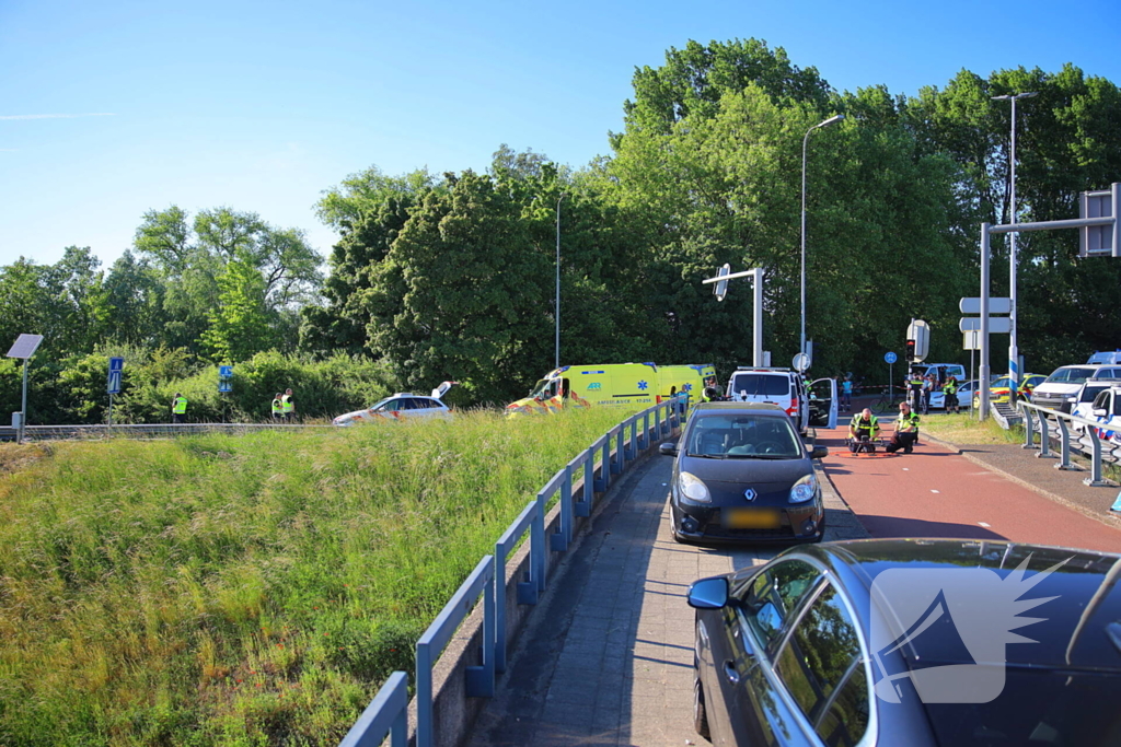 Fietser geschept en overleden