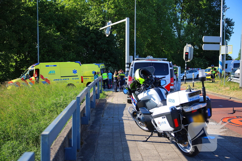 Fietser geschept en overleden
