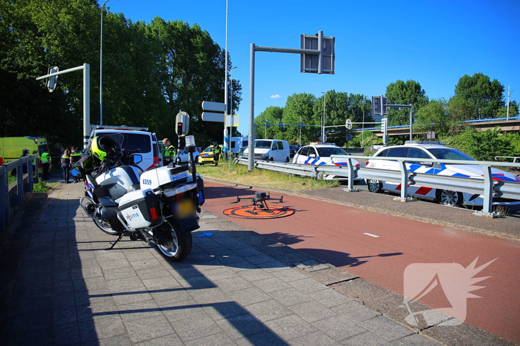 Fietser geschept en overleden