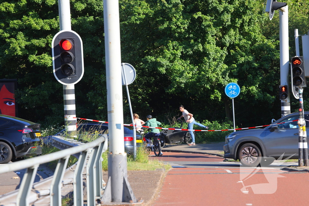 Fietser geschept en overleden