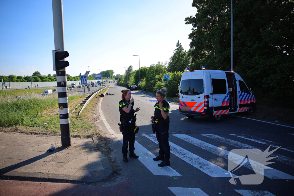 Fietser geschept en overleden