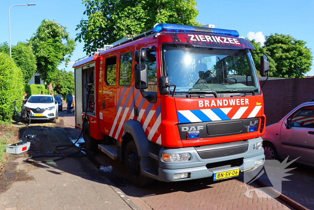 Brand in schuur geblust