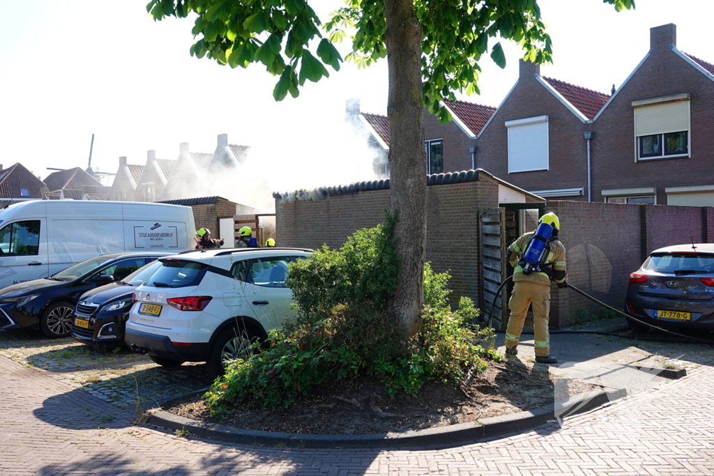 Brand in schuur geblust