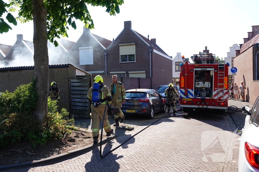 Brand in schuur geblust