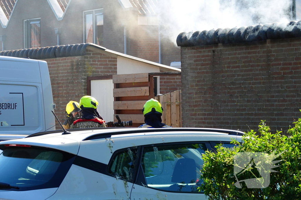 Brand in schuur geblust