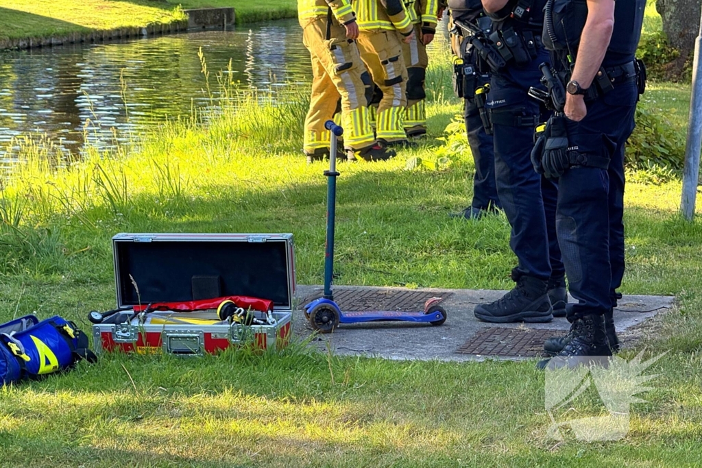 Duikteam ingezet voor step aan de waterkant