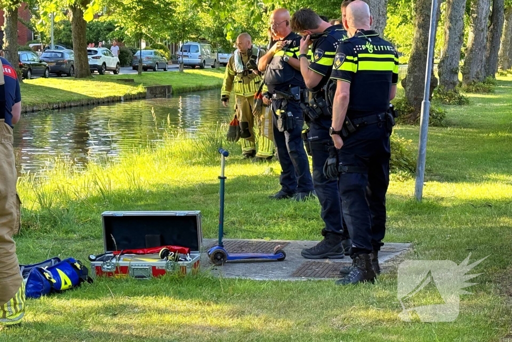 Duikteam ingezet voor step aan de waterkant