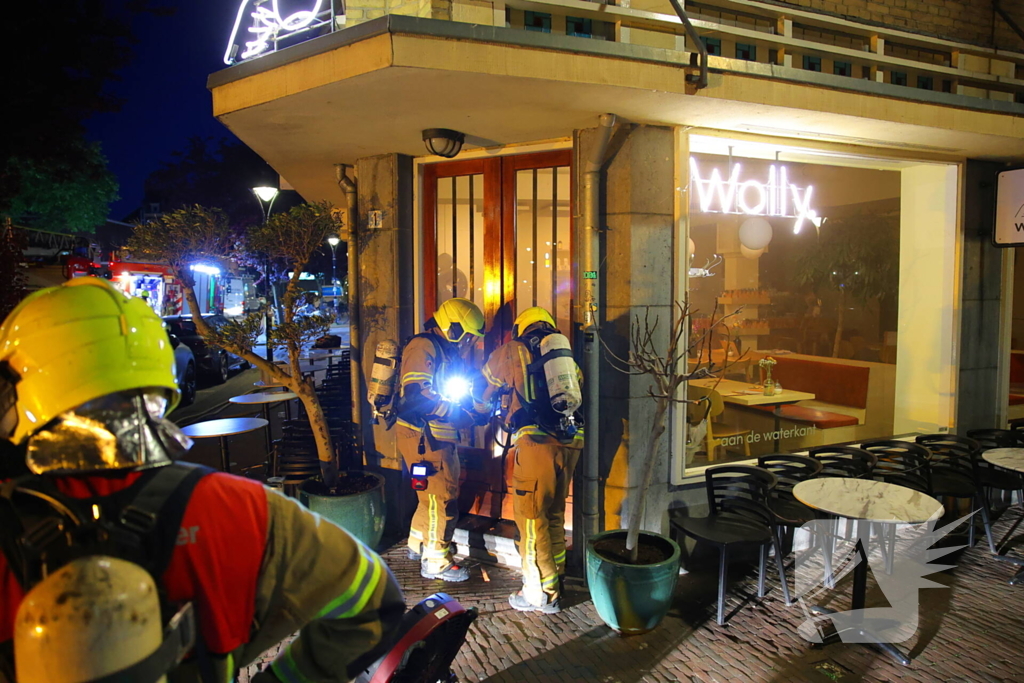 Brand in coffee bar leidt tot rookoverlast