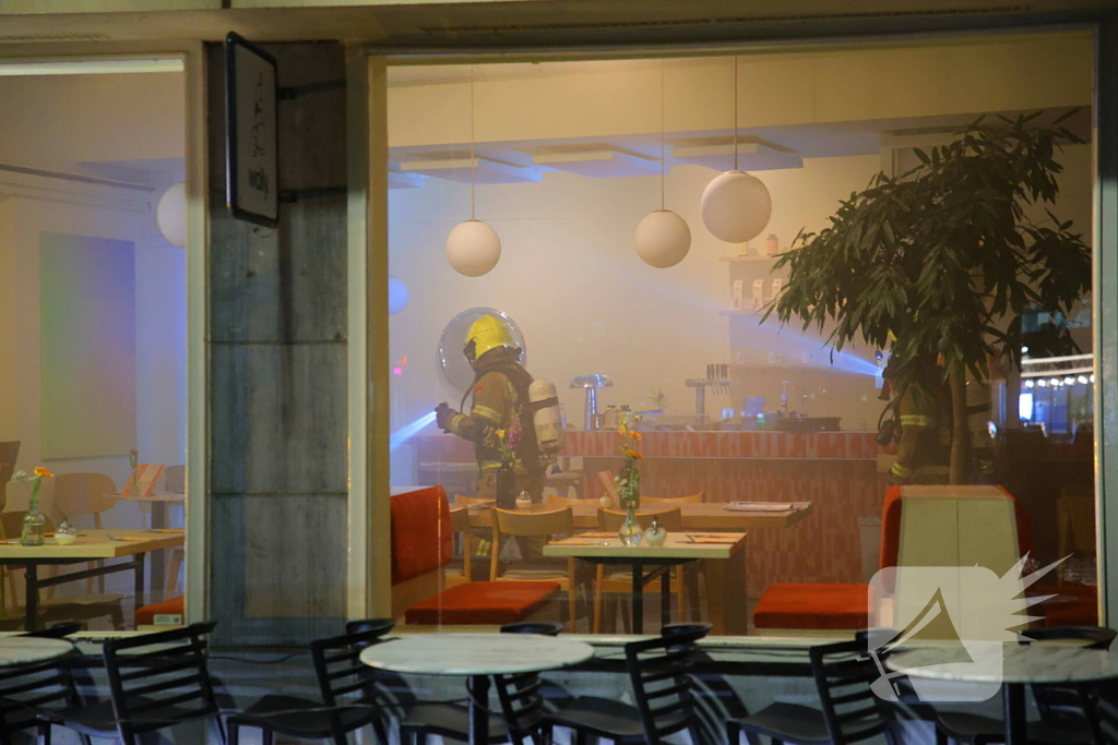 Brand in coffee bar leidt tot rookoverlast