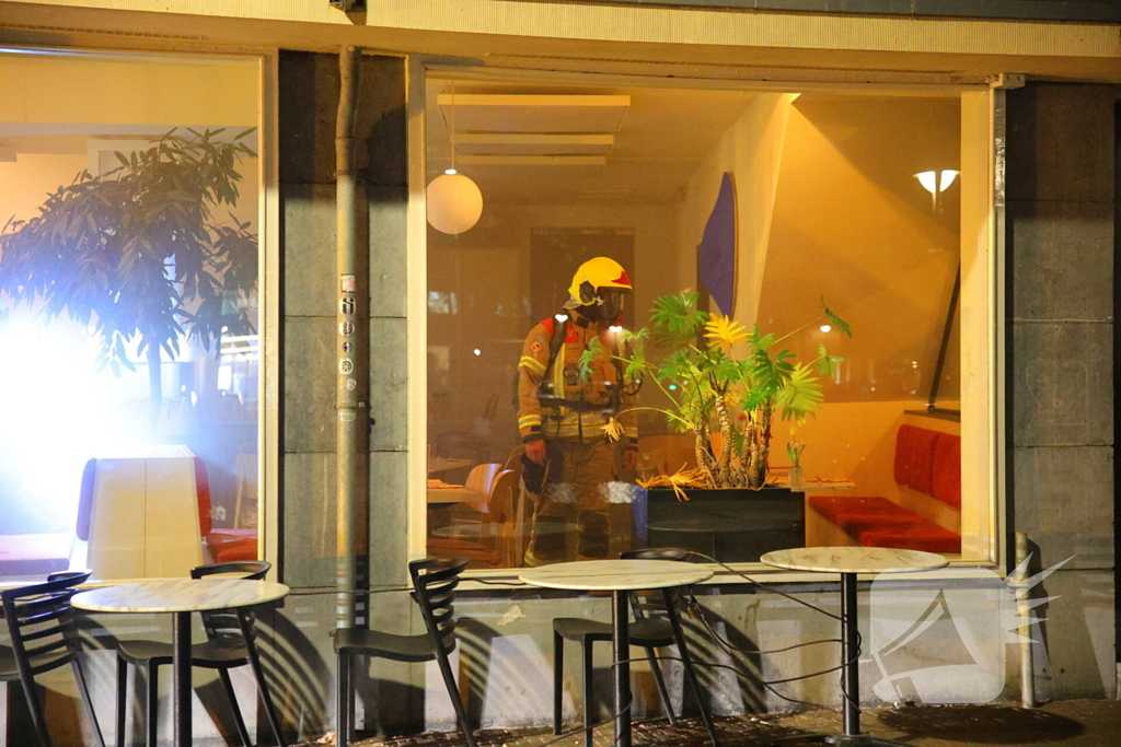 Brand in coffee bar leidt tot rookoverlast