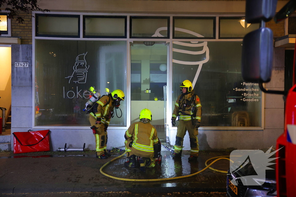 Brand in coffee bar leidt tot rookoverlast
