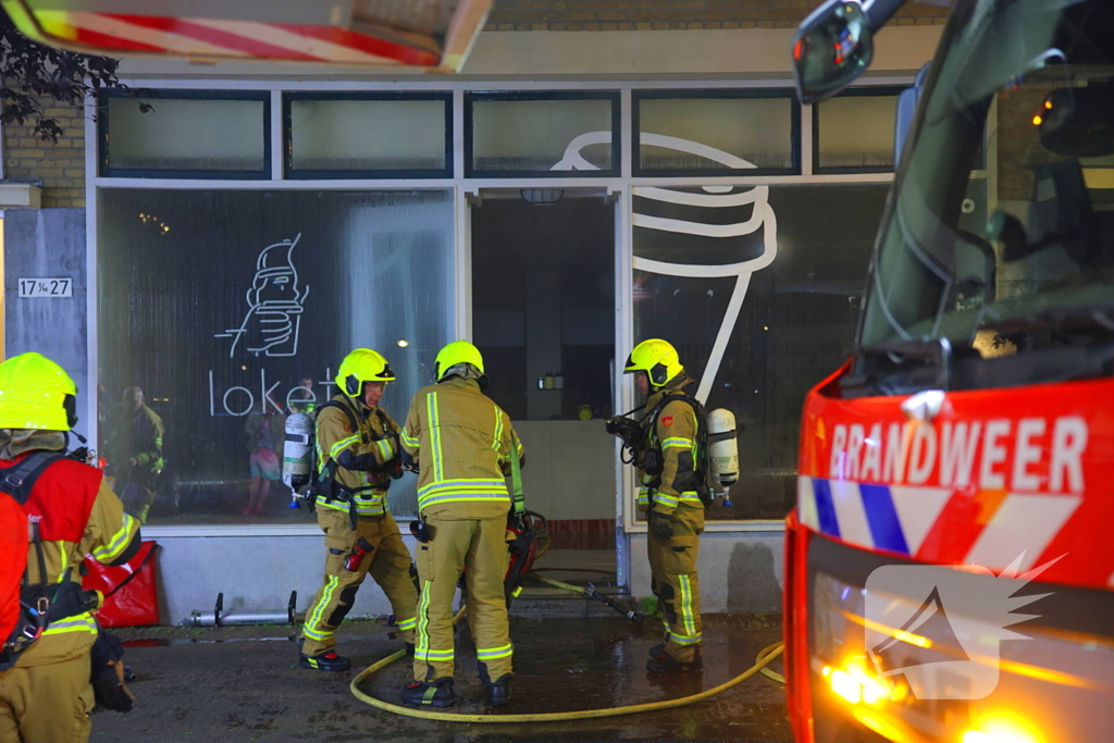 Brand in coffee bar leidt tot rookoverlast