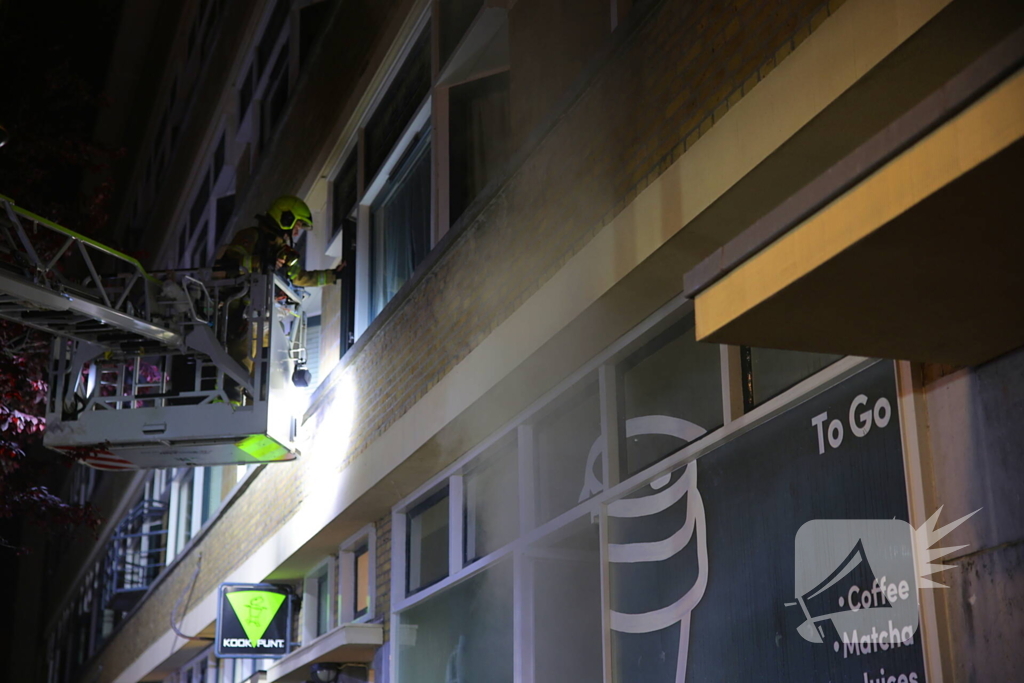 Brand in coffee bar leidt tot rookoverlast