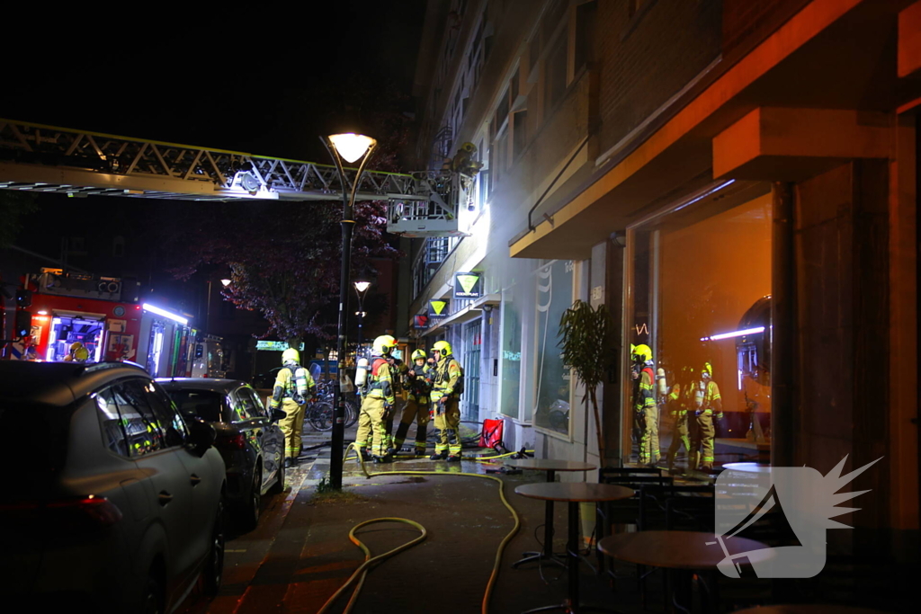 Brand in coffee bar leidt tot rookoverlast
