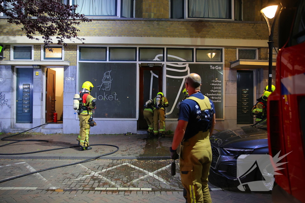 Brand in coffee bar leidt tot rookoverlast