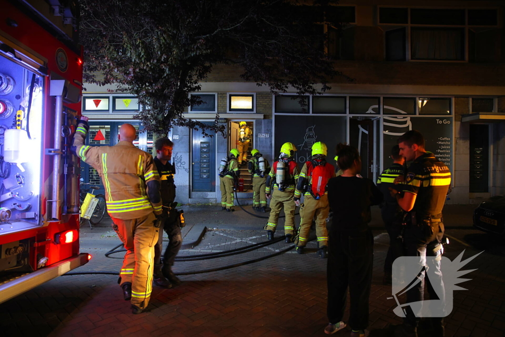 Brand in coffee bar leidt tot rookoverlast