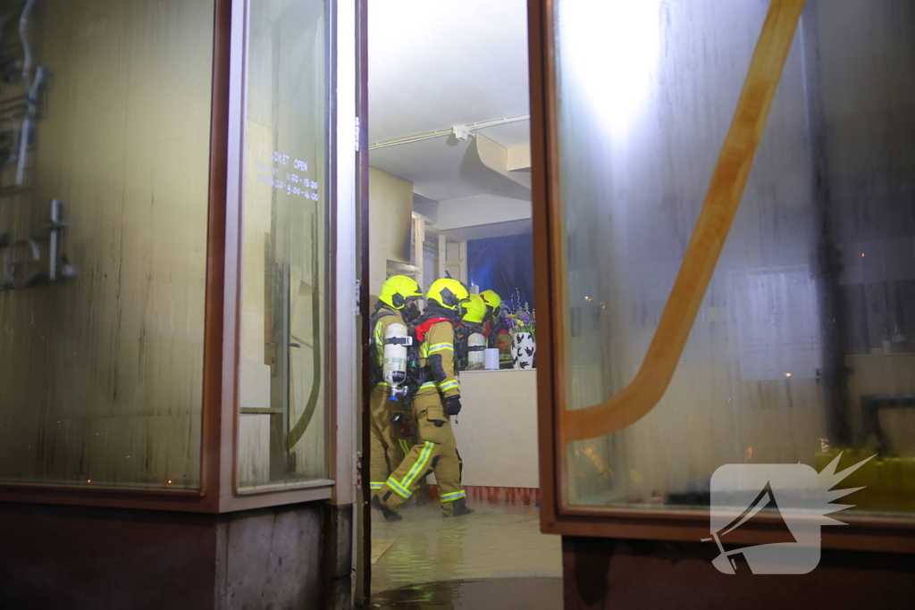 Brand in coffee bar leidt tot rookoverlast