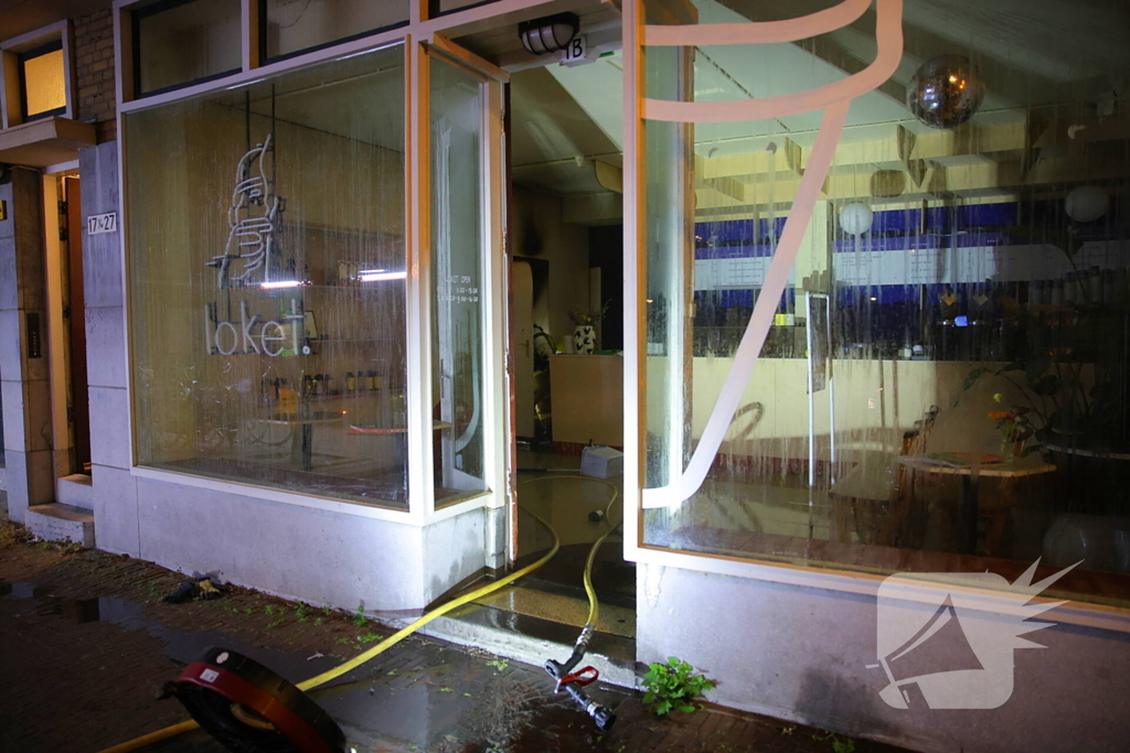 Brand in coffee bar leidt tot rookoverlast