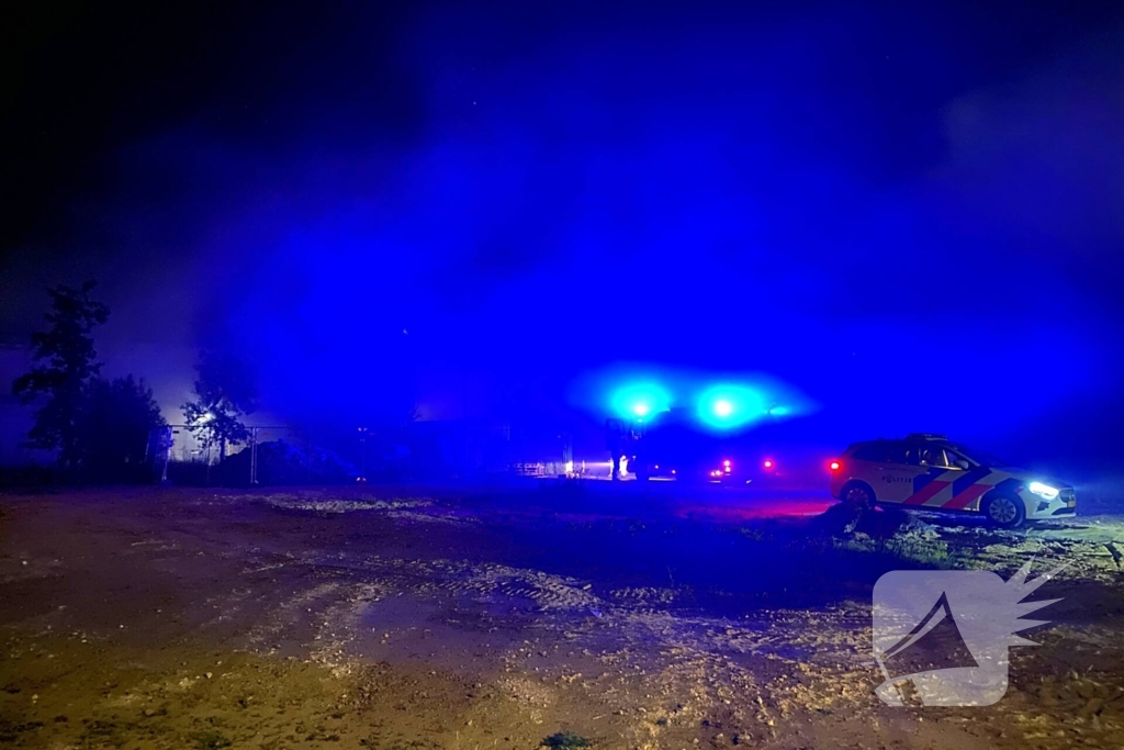 Brand in tijdelijke units zorgt voor rookoverlast