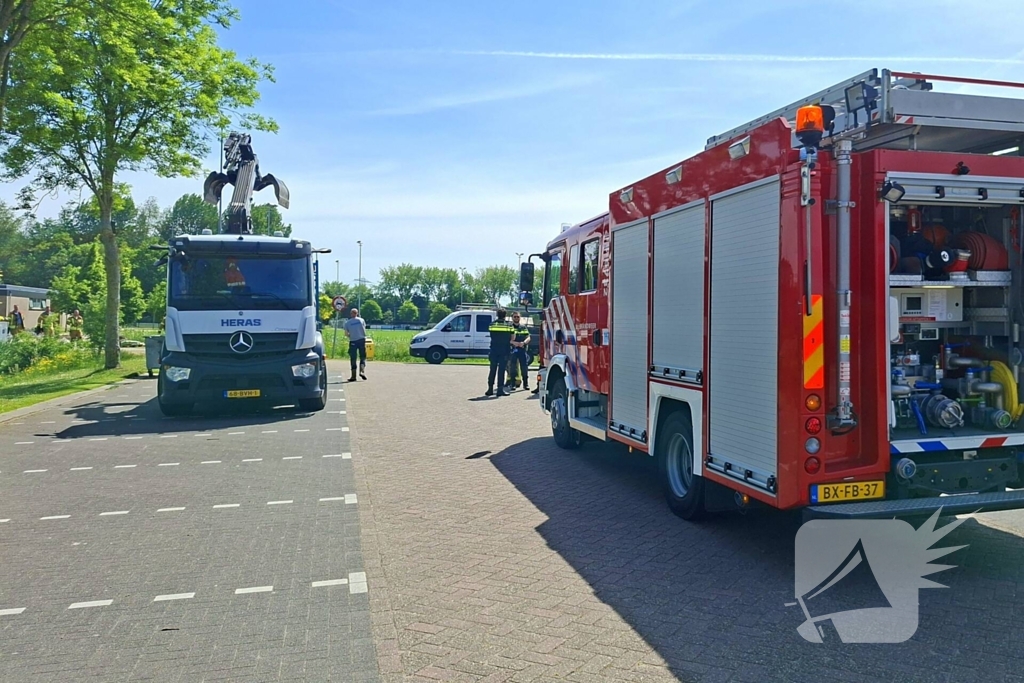 Gaslekkage tijdens graafwerkzaamheden