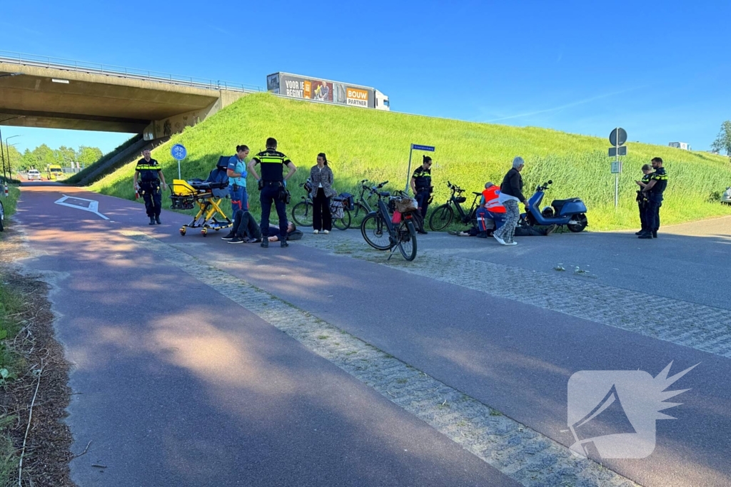 Ongeval op fietspad leidt tot gewonden
