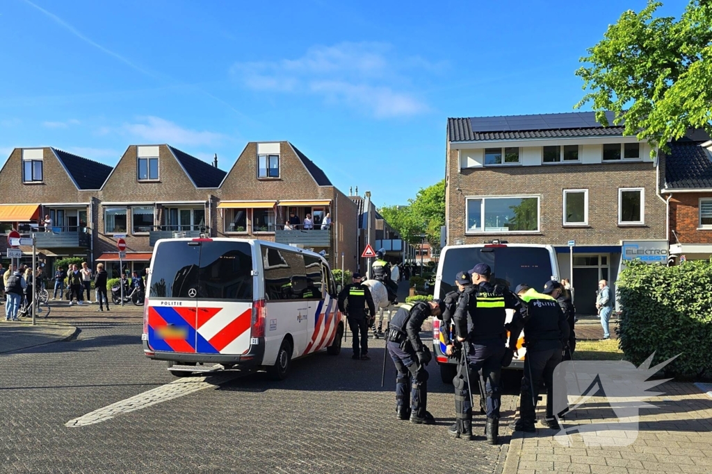 Demonstratie loopt uit de hand, politie grijpt in