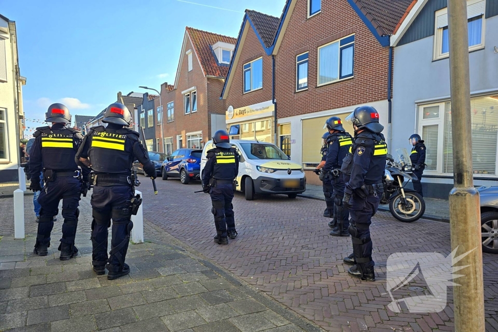 Demonstratie loopt uit de hand, politie grijpt in
