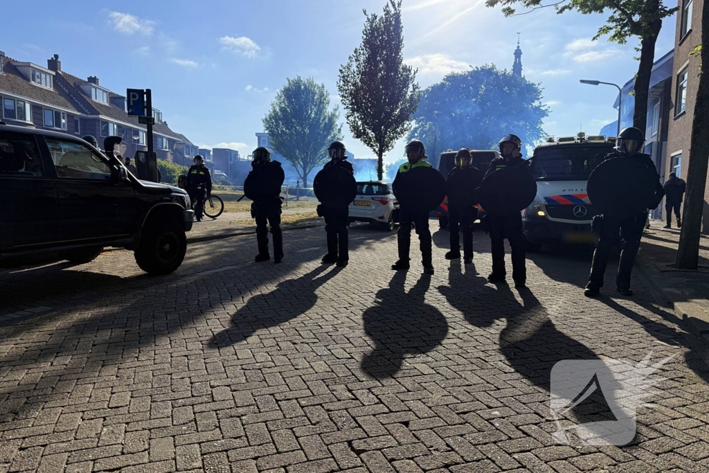 Demonstratie loopt uit de hand, politie grijpt in