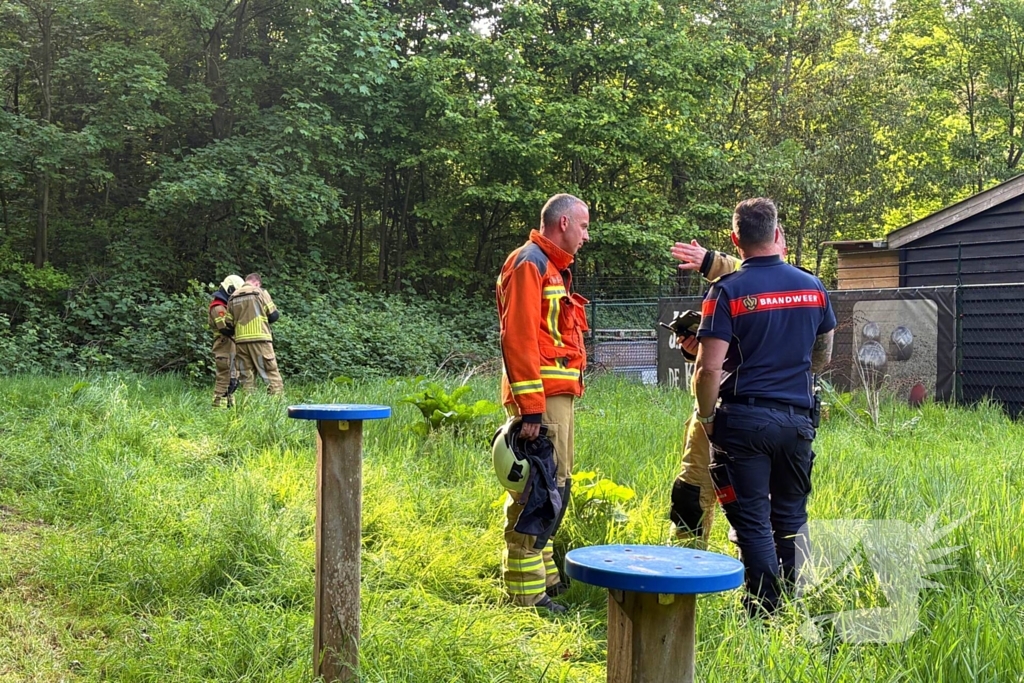 Vele brandweerlieden naar bosbrand