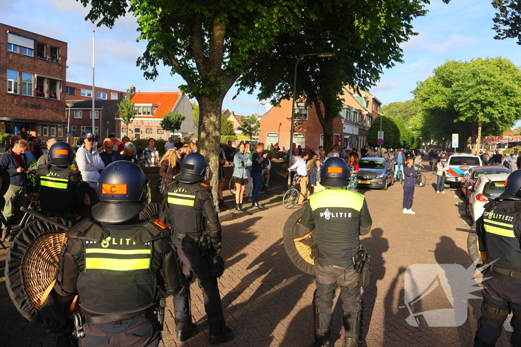 Demonstratie loopt uit de hand, politie grijpt in