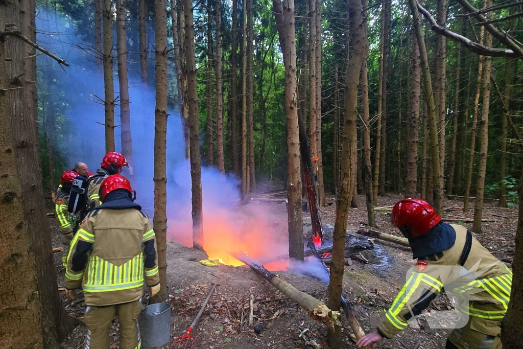 Brandweer ingezet voor bosbrand