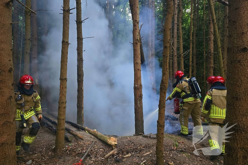 Brandweer ingezet voor bosbrand