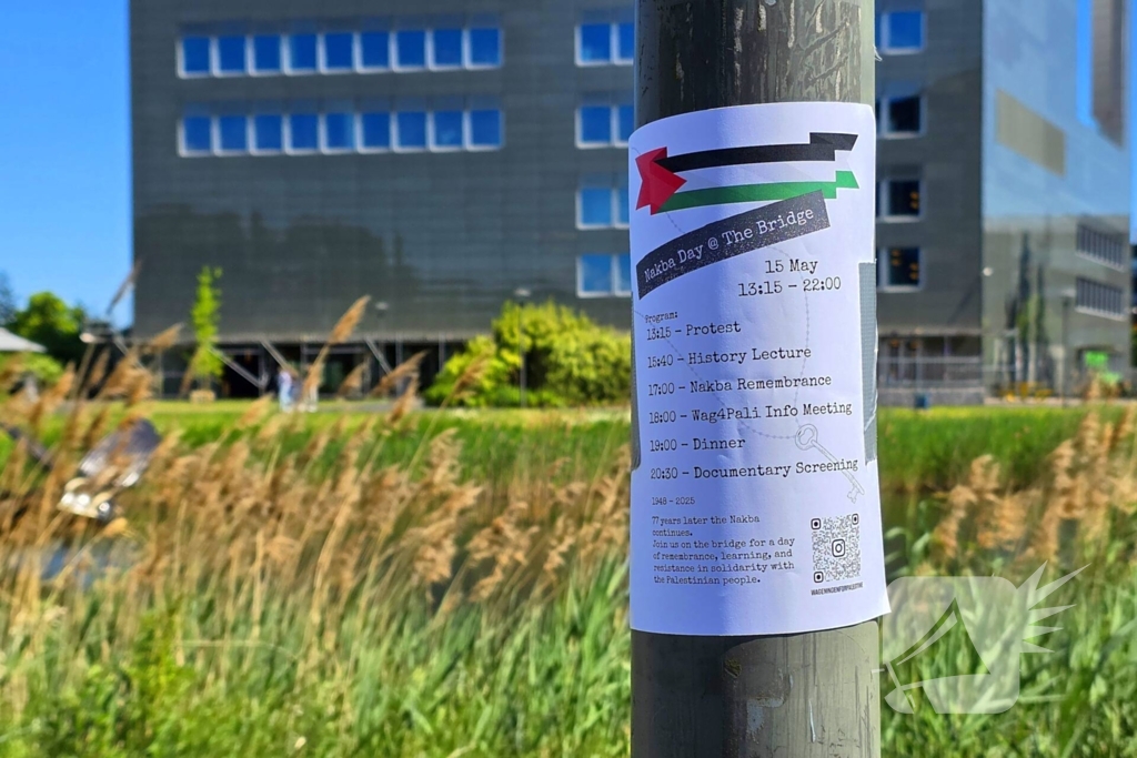 Onrust tijdens pro Palestina demonstratie op universiteitscampus